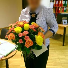 Ziedu piegāde uz  pilsētu. Atskaite Nr. 599