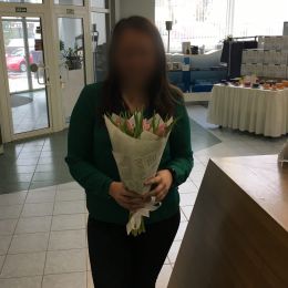 Ziedu piegāde uz  pilsētu. Atskaite Nr. 1257