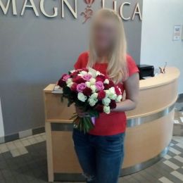 Ziedu piegāde uz  pilsētu. Atskaite Nr. 1573