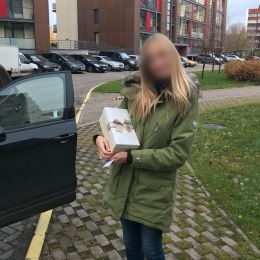 Ziedu piegāde uz  pilsētu. Atskaite Nr. 1800