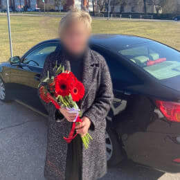 Ziedu piegāde uz Piņķi pilsētu. Atskaite Nr. 4081