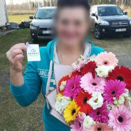 Ziedu piegāde uz  pilsētu. Atskaite Nr. 4087