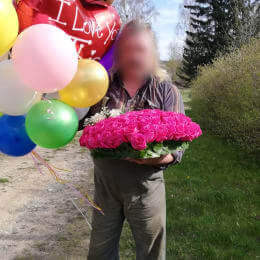 Ziedu piegāde uz Alsunga pilsētu. Atskaite Nr. 4129