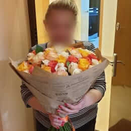 Ziedu piegāde uz Baloži pilsētu. Atskaite Nr. 4142