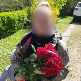 Ziedu piegāde uz Iecava pilsētu. Atskaite Nr. 4154