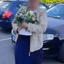 Ziedu piegāde uz Salaspils pilsētu. Atskaite Nr. 4257