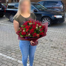 Ziedu piegāde uz Salaspils pilsētu. Atskaite Nr. 4559