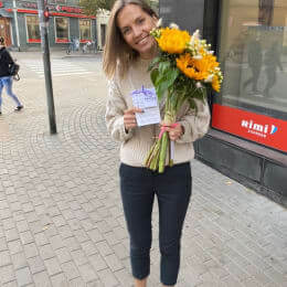 Ziedu piegāde uz Rīga pilsētu. Atskaite Nr. 4645