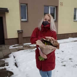 Ziedu piegāde uz  pilsētu. Atskaite Nr. 5422