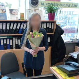 Ziedu piegāde uz Saldus pilsētu. Atskaite Nr. 5427