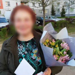 Ziedu piegāde uz Rīga pilsētu. Atskaite Nr. 5557