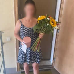 Ziedu piegāde uz Mārupe pilsētu. Atskaite Nr. 5789