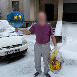 Ziedu piegāde uz Daugavmala pilsētu. Atskaite Nr. 6142