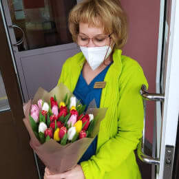 Ziedu piegāde uz Saldus pilsētu. Atskaite Nr. 6192