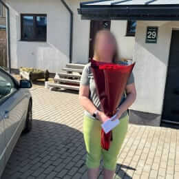 Ziedu piegāde uz Ikšķile pilsētu. Atskaite Nr. 6219