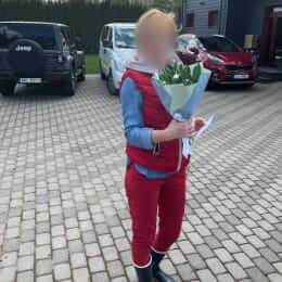 Ziedu piegāde uz Daugavmala pilsētu. Atskaite Nr. 6333