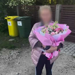 Ziedu piegāde uz Mārupe pilsētu. Atskaite Nr. 6355