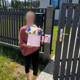 Ziedu piegāde uz Baldone pilsētu. Atskaite Nr. 6381