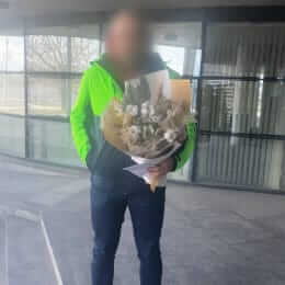 Ziedu piegāde uz Rīga pilsētu. Atskaite Nr. 6740