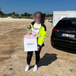 Ziedu piegāde uz Jaunsaurieši pilsētu. Atskaite Nr. 6972