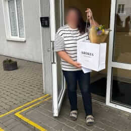 Ziedu piegāde uz  pilsētu. Atskaite Nr. 7037