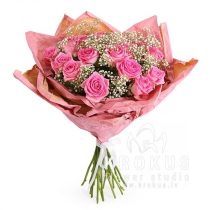 Rožu pušķis "Vaniļas debesis"