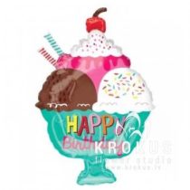 Folija Balons Happy birthday 'Ice cream' 38x58cm