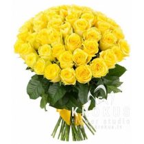 Dzelteno rožu pušķis 40cm