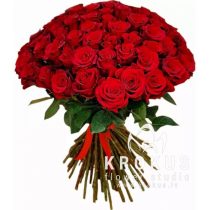 51 sarkanas rozes XXL❤️