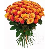 Oranžas rozes 50cm