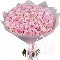 Rozā smaržīgās peonveidīgās rozes