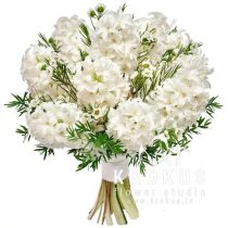 Букет белых гиацинтов
