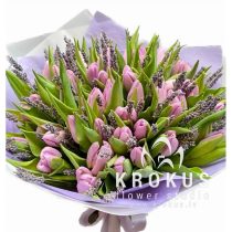 Lavender tulips with lavender