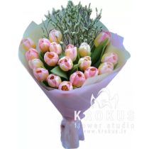 Maigs tulpju pušķis