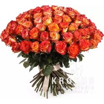 Dzelteni-oranžas rozes