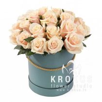 rozes stilīgā cepurkastē