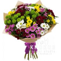 Bouquet of chrysanthemums "Santini"