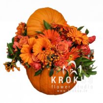 Kомпозиция в тыкве - Осеннее утро