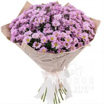 Pušķis no rozā santini