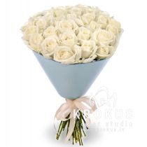 51 baltas rozes 35cm Super Cena!