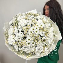 Bouquet of chrysanthemums and daisies